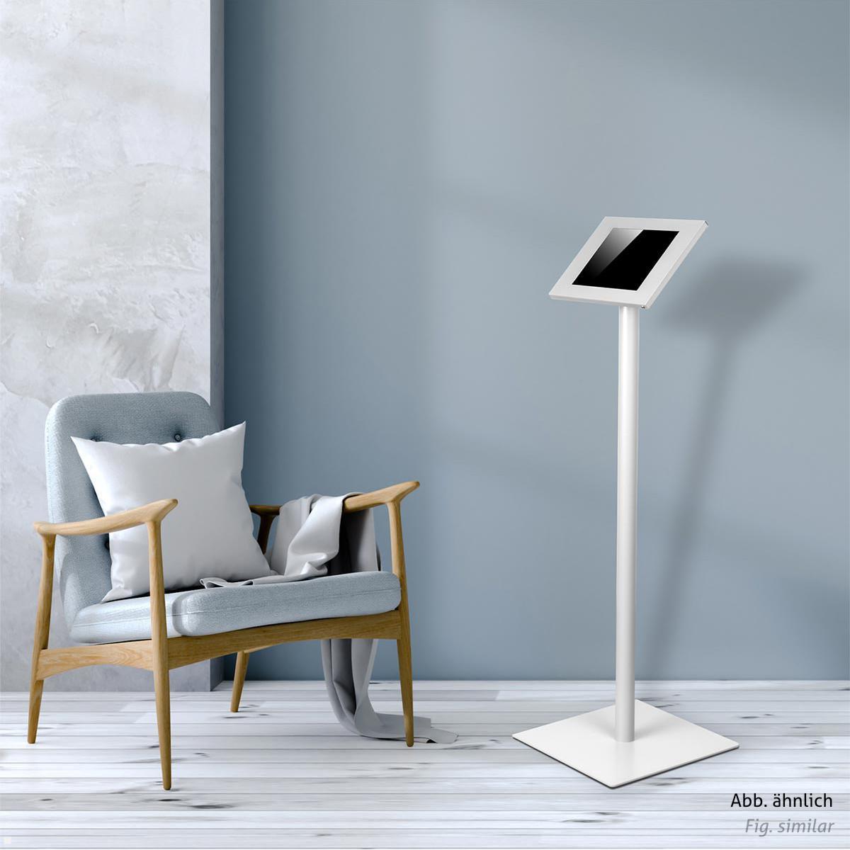 TabLines TBS003E Boden Tabletständer, Edelstahl, Anwendungsbeispiel TabLines TBS003E Boden Tabletständer, Edelstahl, Anwendungsbeispiel