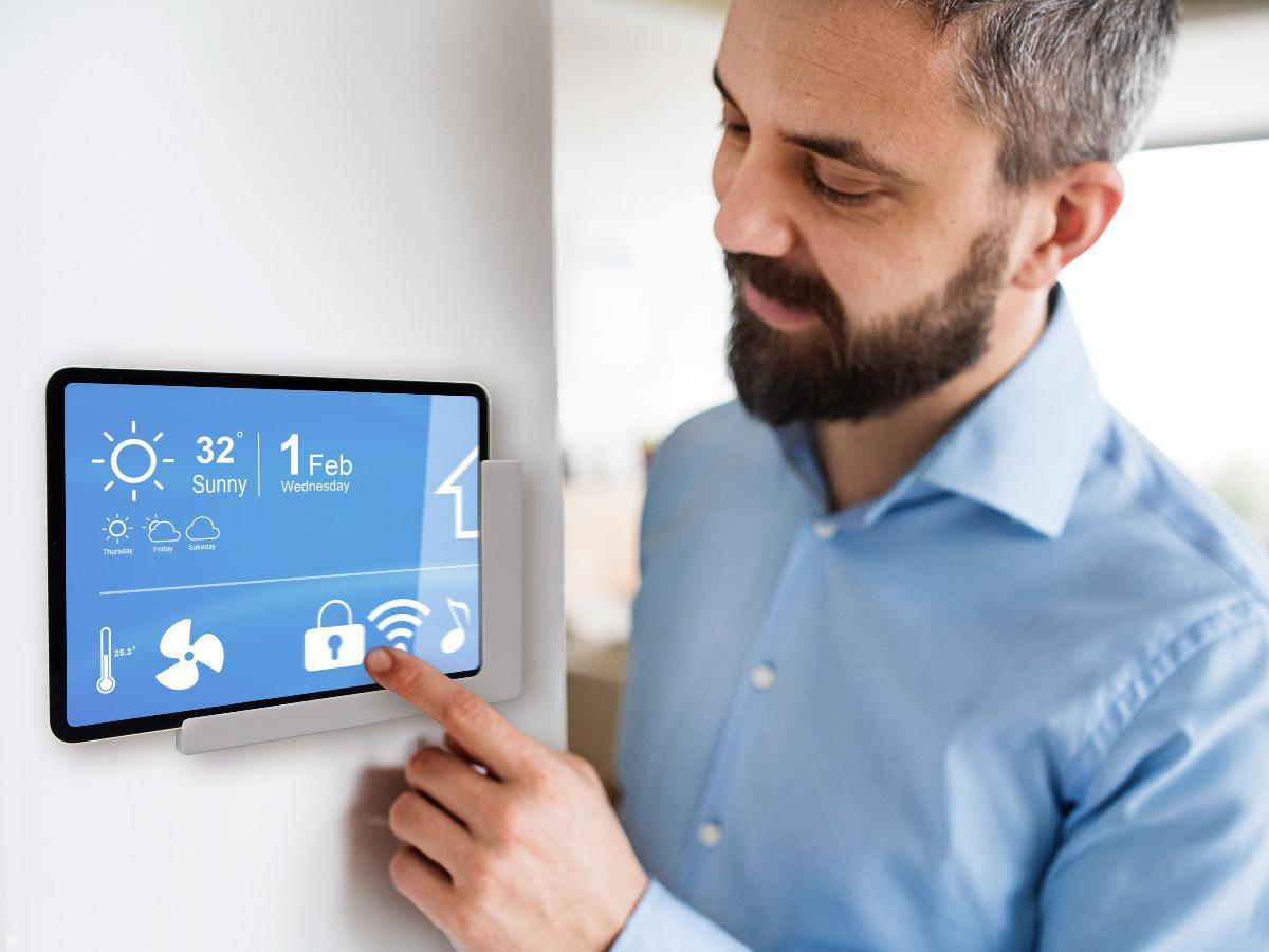 TabLines TWP008S Wandhalterung für Samsung Tab S7+ 12.4, silber, Anwendung Smart Home TabLines TWP008S Wandhalterung für Samsung Tab S7+ 12.4, silber, Anwendung Smart Home