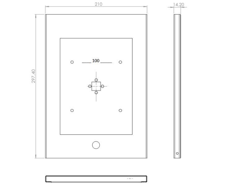 TabLines TBS003S Tablet Schutzgehäuse Maße TabLines TBS003S Tablet Schutzgehäuse Maße