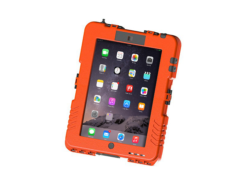 Andres Industries wasserdichtes und schlagfestes Case für iPad Air 2, rot