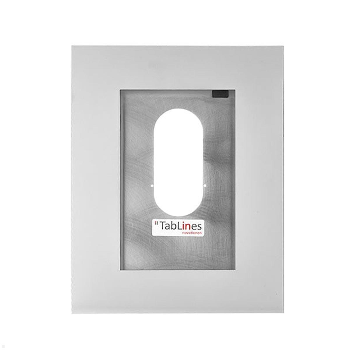 TabLines TWE123S Tablet Wandeinbau für Samsung Tab S10 Ultra 14.6, silber, Hochformat TabLines TWE123S Tablet Wandeinbau für Samsung Tab S10 Ultra 14.6, silber, Hochformat