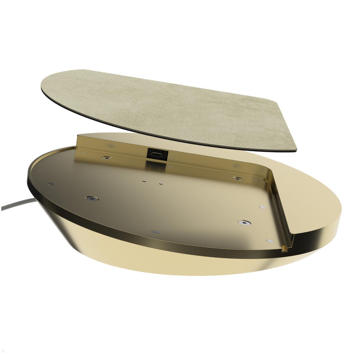 Displine Sunset Console Apple iPad 10.9 (10.Gen) Tisch Konsole USB-C, gold eloxiert, Inlay Displine Sunset Console Apple iPad 10.9 (10.Gen) Tisch Konsole USB-C, gold eloxiert, Inlay