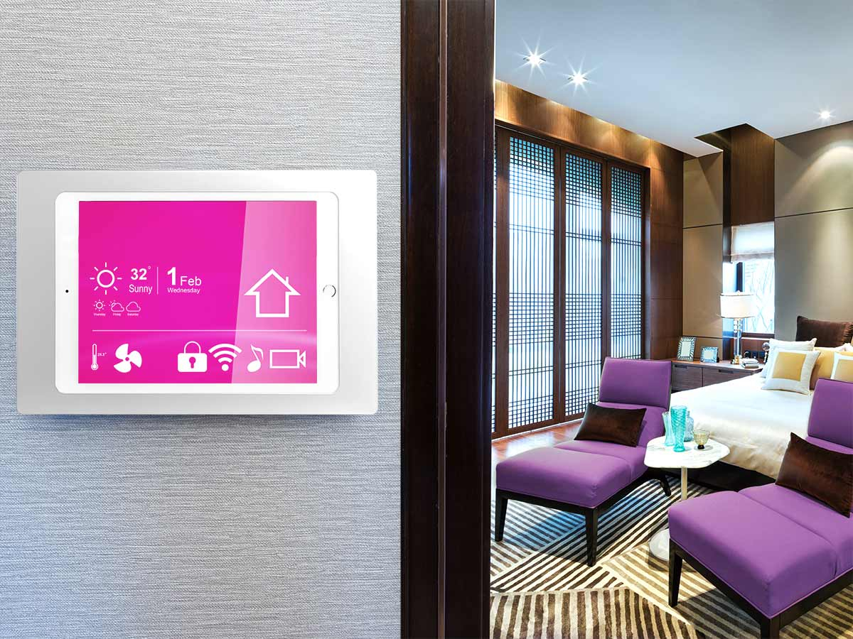TabLines TWH021W Tablet Wandhalterung für Apple iPad 10.5 Zoll, weiß Anwendung Hotel TabLines TWH021W Tablet Wandhalterung für Apple iPad 10.5 Zoll, weiß Anwendung Hotel