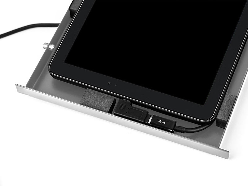 TabLines TSG014S Tablet Schutzgehäuse für Samsung Tab 3 10.1, HB, silber Kabelführung TabLines TSG014S Tablet Schutzgehäuse für Samsung Tab 3 10.1, HB, silber Kabelführung