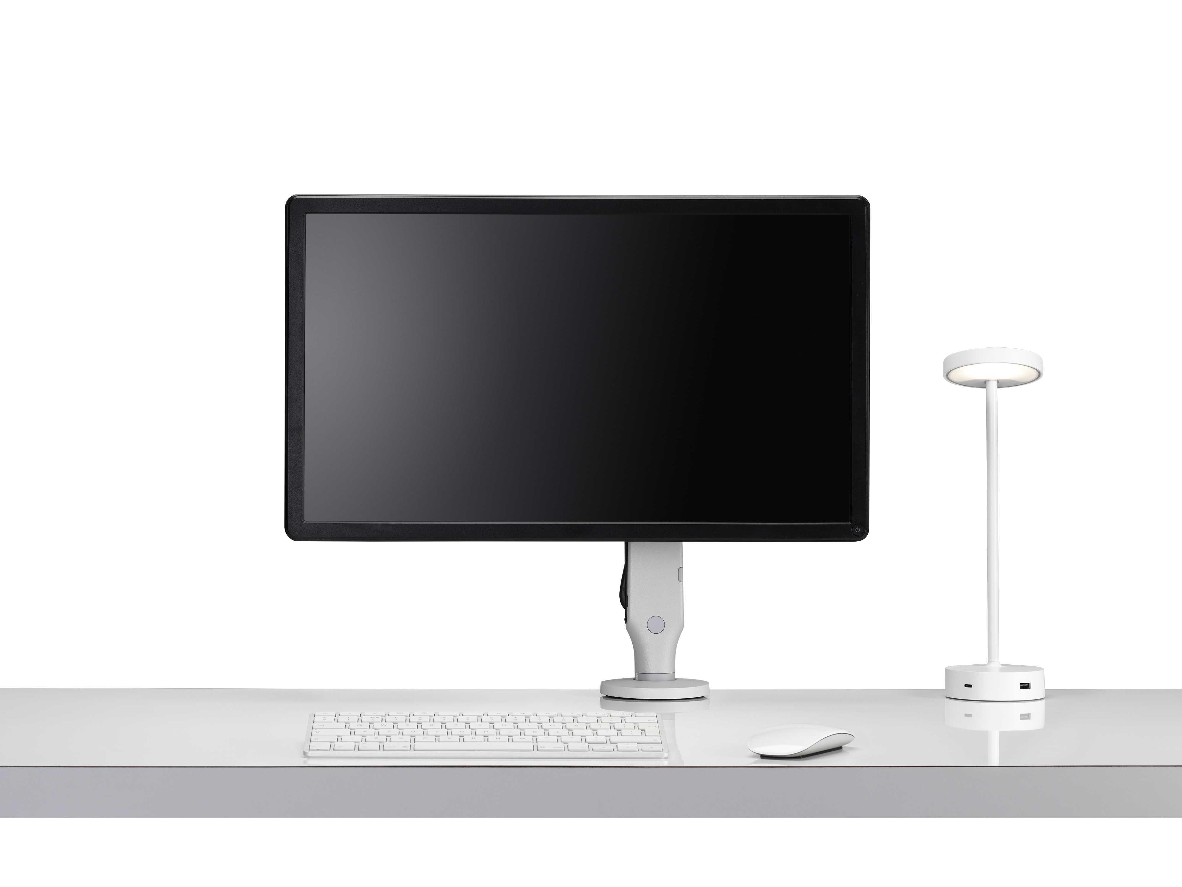 CBS Ollin Monitor Tischhalterung mit Tischklemme, silber Design CBS Ollin Monitor Tischhalterung mit Tischklemme, silber Design