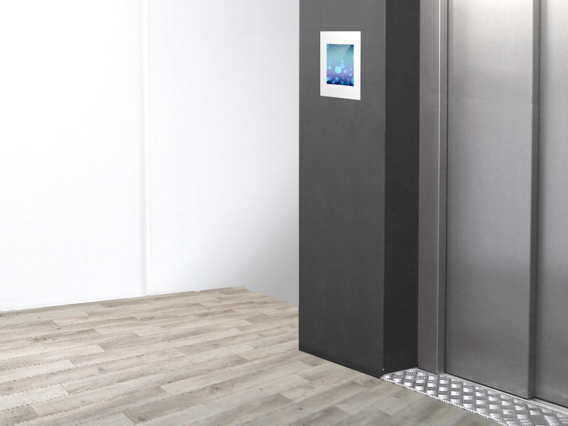 TabLines TWE018W Tablet Wandeinbau für Apple iPad Mini 4 + Mini 5, HB, weiß Anwendungsbeispiel TabLines TWE018W Tablet Wandeinbau für Apple iPad Mini 4 + Mini 5, HB, weiß Anwendungsbeispiel