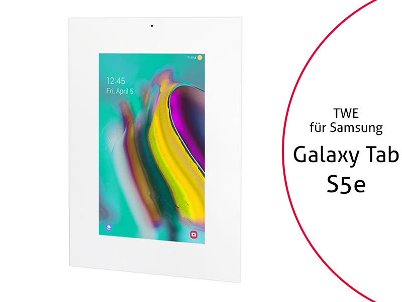 TabLines TWE086W Tablet Wandeinbau für Samsung Tab S5e, DS, weiß TabLines TWE086W Tablet Wandeinbau für Samsung Tab S5e, DS, weiß