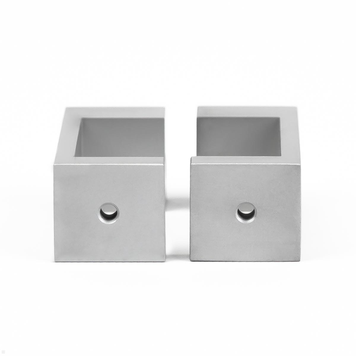 MonLines MBRE45S Befestigungsrechteck für Rohre 40-45mm silber MonLines MBRE45S Befestigungsrechteck für Rohre 40-45mm silber