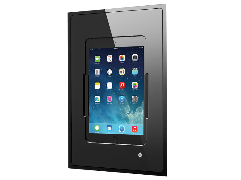 iRoom miniDock motorisiert iPad Mini 1-3 Glas schwarz (53miniDock-b-m)