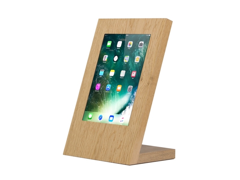 TabLines TTS034 Tablet Tischständer Apple iPad 5 (2017), Eiche front TabLines TTS034 Tablet Tischständer Apple iPad 5 (2017), Eiche front