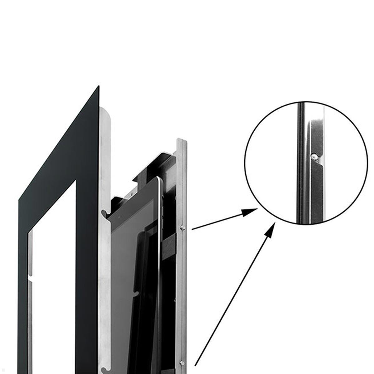 TabLines TWE110B Tablet Wandeinbau für Samsung Tab S9 11.0, schwarz, Einhängen der Front TabLines TWE110B Tablet Wandeinbau für Samsung Tab S9 11.0, schwarz, Einhängen der Front