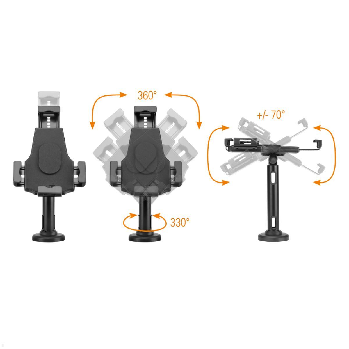 TabLines TTH004B Tablet Tischhalter / Kassenständer bis 10.5 Zoll, DS, schwarz Funktionen TabLines TTH004B Tablet Tischhalter / Kassenständer bis 10.5 Zoll, DS, schwarz Funktionen